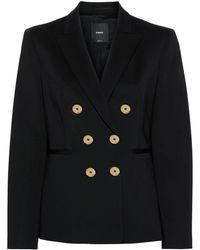 Pinko - Doppelreihiger Blazer aus Krepp - Lyst