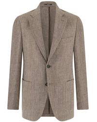 BOGGI - Mélange Pure Linen Jacket - Lyst