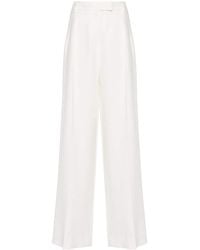 The Row - Antone Linen Tailored Trousers - Lyst