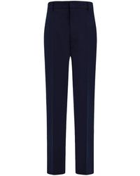Ferragamo - Organic Cotton Trousers - Lyst