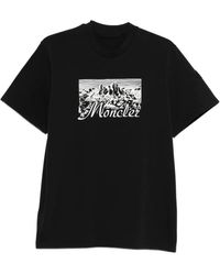 Moncler - T-Shirt À Imprimé Graphique - Lyst