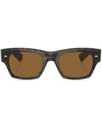 Oliver Peoples - Kasdan Square-Frame Sunglasses - Lyst
