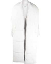 Hed Mayner - Wool Long Padded Coat - Lyst