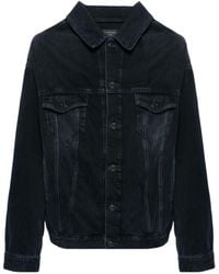 Balenciaga - Off-shoulder Denim Jacket - Lyst