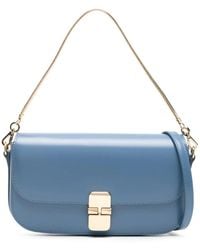 A.P.C. - Grace Chaine Leather Clutch Bag - Lyst