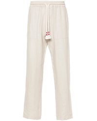 MC2 Saint Barth - Straight-Leg Linen Trousers - Lyst