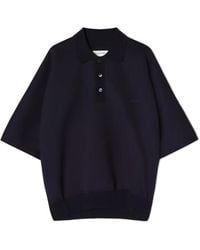 Lanvin - Logo-Embroidered Polo Shirt - Lyst