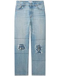Stella McCartney - Distressed Patchwork Jeans - Lyst