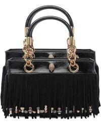 Kurt Geiger - Fringe-Embellished Chain-Handle Tote Bag - Lyst