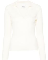 Allude - Fine-ribbed Knitted Top - Lyst