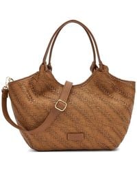 Frau - Herringbone-Effect Tote Bag - Lyst