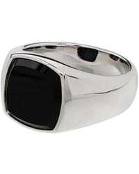 Tom Wood - Onyx Square Signet Ring - Lyst
