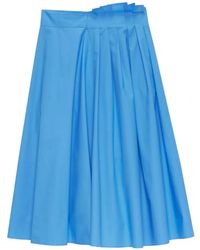 MSGM - A-Line Midi Skirt - Lyst