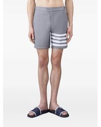 Thom Browne - Swim Tech 4-Bar Deck Shorts - Lyst