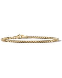 David Yurman - 18Kt Box Chain Bracelet (2.7Mm) - Lyst