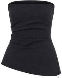 JBQ - Strapless Gathered Top - Lyst