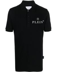 Philipp Plein - Logo-plaque Polo Shirt - Lyst