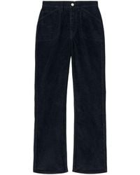 RE/DONE - Flared Cropped Corduroy Trousers - Lyst