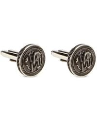 Roberto Cavalli - Mirror Snake-Embossed Cufflinks - Lyst