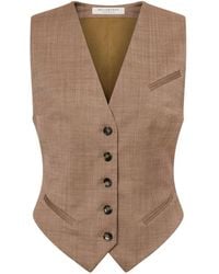 Philosophy Di Lorenzo Serafini - Gilet Met V-Hals En Bandje - Lyst