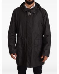 Dolce & Gabbana - Jas Met Capuchon En Logodetail - Lyst