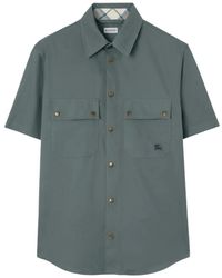 Burberry - Relaxed Fit Tropical Gabardine Shirt - Lyst
