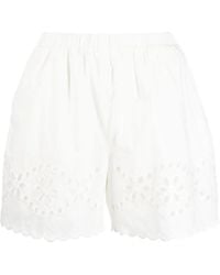 RED Valentino - Cut-Out Detailing Shorts - Lyst