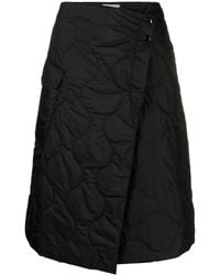 Woolrich - Quilted-Finish Wrap Skirt - Lyst