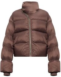 Rick Owens - Quilted Stand-Up Collar Down Jacket - Lyst