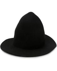 Yohji Yamamoto - Chapeau À Bord Large Et Couronne Pointue - Lyst