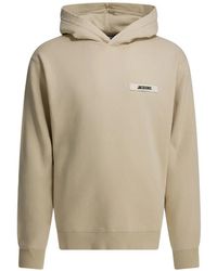 Jacquemus - The Gros Grain Logo-Patch Cotton Hoodie - Lyst