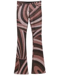 PUCCI - Pantalon À Imprimé Iride Et Effet Pailleté - Lyst