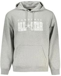 Converse - Logo-Print Drawstring Hoodie - Lyst