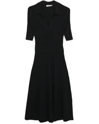 Jonathan Simkhai - Vestido midi Pati con cuello de polo - Lyst