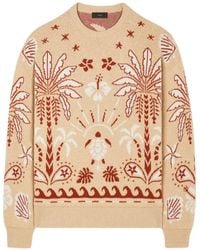 Alanui - Echoes Of The Island Palm-Tree Sweater - Lyst