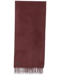 Canali - Sciarpa Con Frange E Applicazione Logo - Lyst