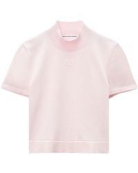 Alexander Wang - Logo-embossed Knitted Top - Lyst