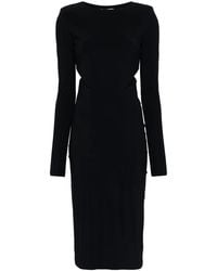 Patrizia Pepe - Cut-Out Midi Dress - Lyst