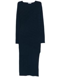 Patrizia Pepe - Sculptural Knit Midi Dress - Lyst