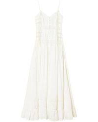 Twinset - Maxi-Jurk Met Knopen En Kant - Lyst