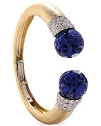 David Webb - Bracciale Rigido Magellan Con Diamanti E Lapislazzuli - Lyst