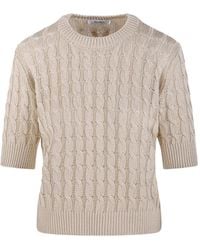 Max Mara - Pullover mit Zopfmuster - Lyst