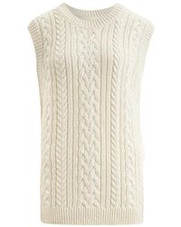 12 STOREEZ - Harvest Cable-Knit Vest - Lyst