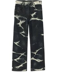 Purple Brand - P018 Marble Coated Wide-Leg Jeans - Lyst