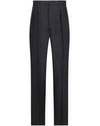 Tagliatore - Pleated Linen Trousers - Lyst