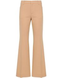 Chloé - Wool-blend Flared Trousers - Lyst