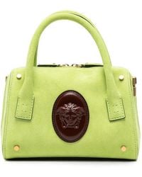 Versace - Small Medusa Head Suede Tote Bag - Lyst