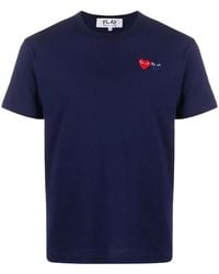 COMME DES GARÇONS PLAY - Comme Des Garcons Play T-shirts And Polos Blue - Lyst