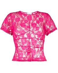 Collina Strada - Camiseta con bordado floral - Lyst