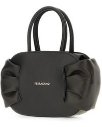 Ferragamo - Bow-Detail Leather Tote Bag - Lyst
